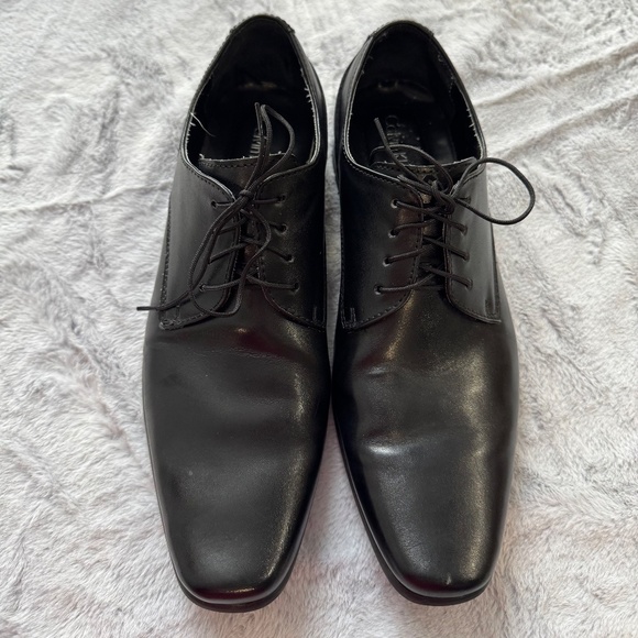 Calvin Klein Dress Shoes Black Formalwear Footwear Laces Men Size 8.5  Graduation